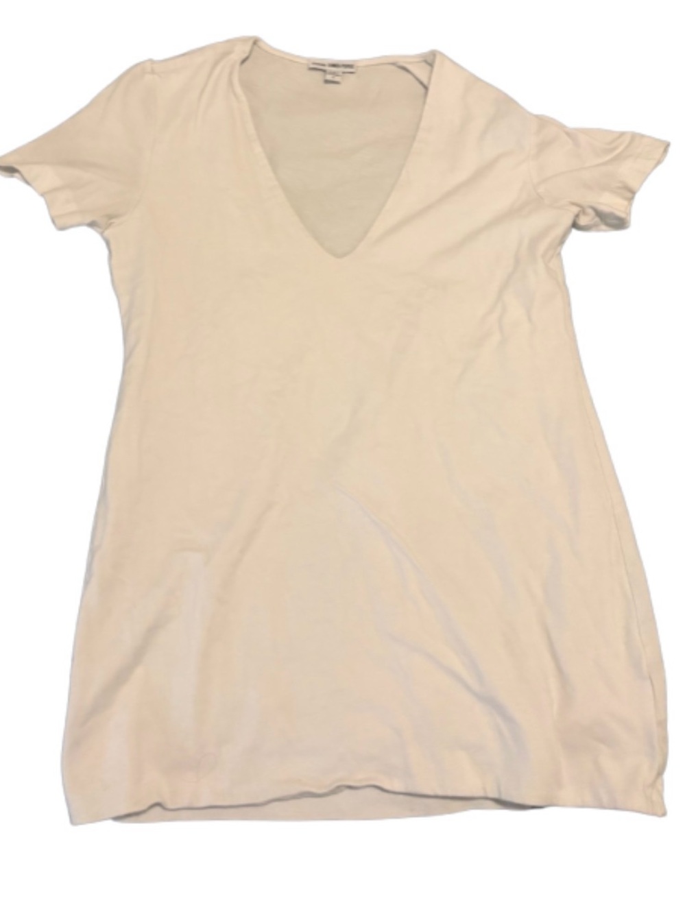 White V-neck James Perse tee